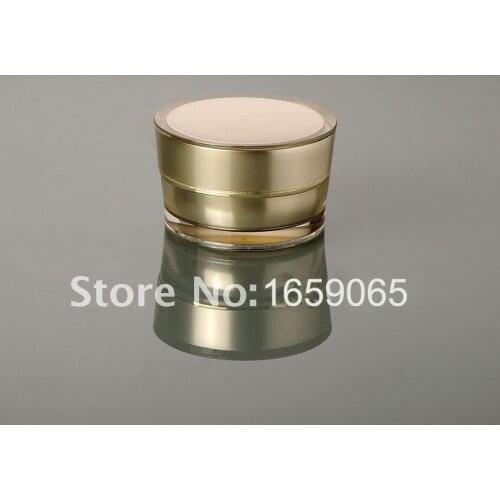 30G gold cone-shape cream bottle,cosmetic container,,cream jar,Cosmetic Jar,Cosmetic mini portable refillable Packaging