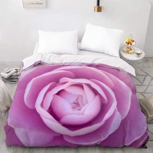 3D Duvet Cover Custom 180x210 140x210 Comforter/Quilt/Blanket case Full Queen King Bedding For Wedding Floral Drop Ship