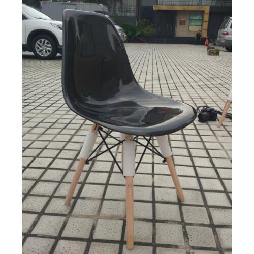Car Accessories Glossy Surface Carbon Fiber Chair With Wooden Leg Fibre Universal Fitment Furniture Accessories Car Styling