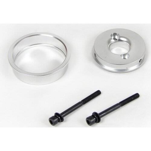 Baja CNC metal base plate of air filter sliver color