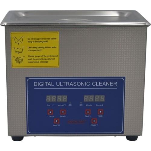 Hot sale AC110V/220V 120W digital ultrasonic cleaner 3L PS-20A 40KHz with free basket for small parts bath