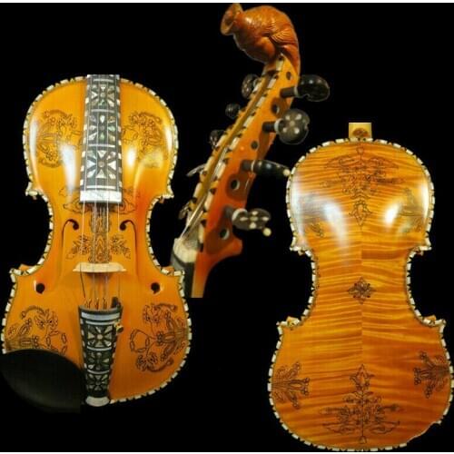 Deluxe fancy Norwegian fiddle 4/4 violin of profession concert