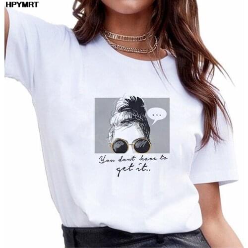 Oversized Women Tshirt Beauty Printing Ulzzang Aesthetic T-shirt Harajuku Graphics Summer White Short Sleeve O-neck T Shirt Tops