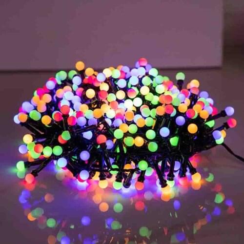 5M 10M LED Fairy Cluster Firecrackers Light Waterproof Christmas Wedding Party String Light Outdoor Garden Backyard Tree Garland