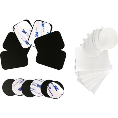 3M Adhesive Metal Plate Metal Disc Replacement Strong Adhesive for Magnetic Car Mounts Rectangle Round Black for iPhone 6 7Plus