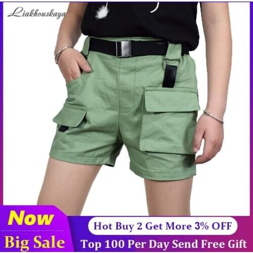 4 Colors Summer Shorts For Girls 2020 Fashion Design Waistband+Big Pocket Sport Pants For Children Clothes 2 3 4 5 6 8 10 12 13