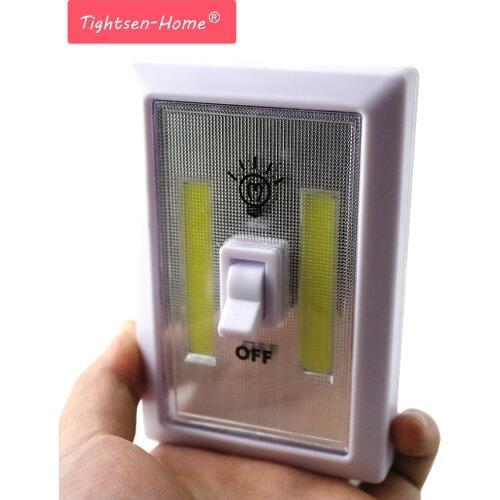 Magnetic LED COB Switch Light Wall Night Lights Cordless Lamp Battery Operated Cabinet Garage Closet Camping Emergency Indoor