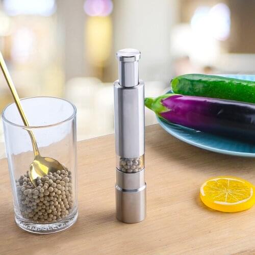 Salt Pepper Spice Sauce Grinder Manual Stainless Steel Seasoning Grinding Home Kitchen Tool Kitchen Accessories Pepper Mill