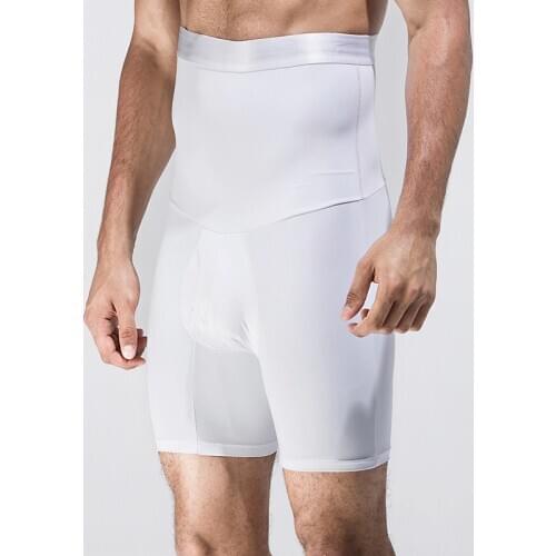 Mens Body Shaper Tummy Control Slimming Shapewear Shorts High Waist Abdomen Trimming Boxer Stretch Pants Belly Cincher Panties