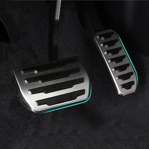 For Freelander 2 AT Car Accessories Pedal Cover For Brake And Accelerator Pedal Pads Cover Aluminum alloy Parts 07-15