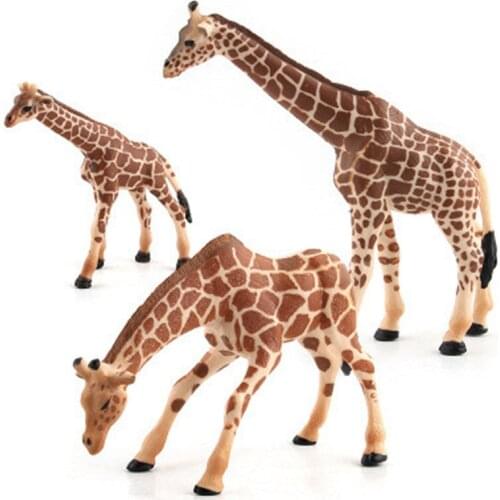 New Simulation Prairie wild animals Toys Plastic Giraffe Action Figures Educational Toy for Children Kid Figure Toy models Gift