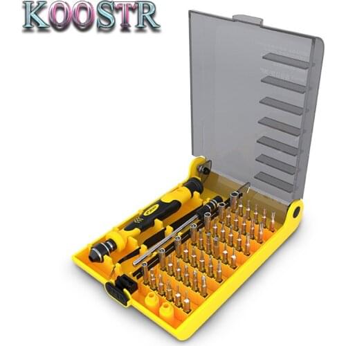 Original JK-6089A 45-in-1 Screw Driver Hardware Hand Tools Kit Screwdriver Set Herramientas Ferramentas Manuais