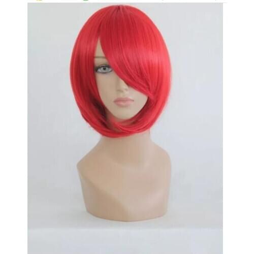 Hot heat resistant AA Party hair>>>Fashion Sexy Ladies -AKAITO dull-red Bob Head Style Short Cosplay Party Wigs