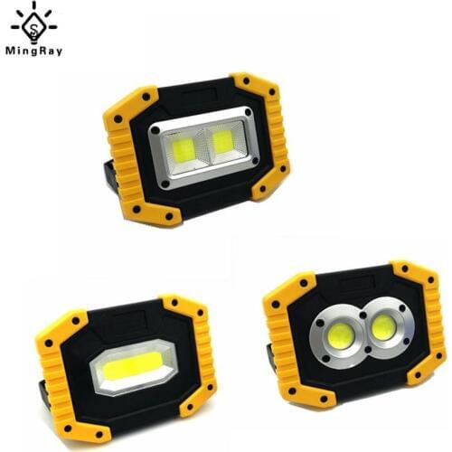 MingRay Portable spotlight USB Rechargeable lithium 1000 lumen 10W LED Searchlight work lamp mini powerful hand flood light