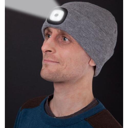 Women Men LED Knited Hat Flashlight Headlamp Outdoor Sport Caps Climbing Fishing Cycling Camping Windproof Hats Warm Light Hat