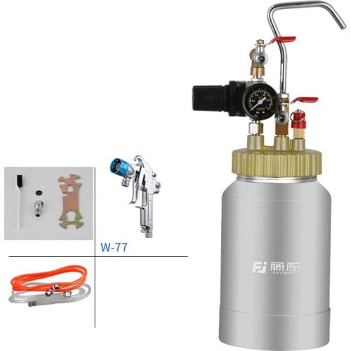 Paint Spray Gun System with 2L Pressure Tank