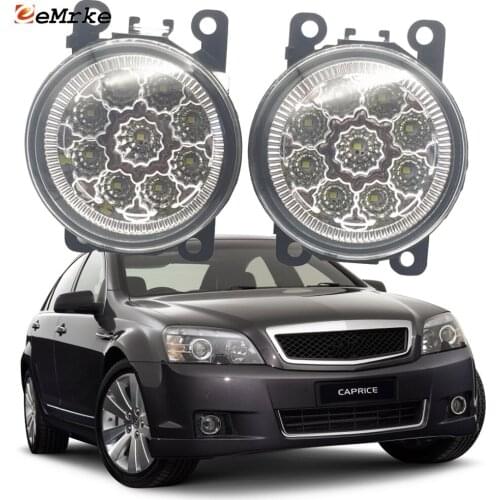 2PCS Car Styling 9-Pieces LED Fog Light Lamp for Holden Caprice WM 2006 2007 2008 2009 2010 2011 2012 13 Fog Lights H11 12V DRL