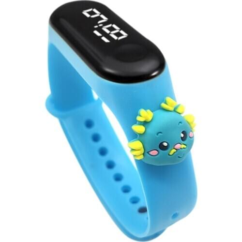 Cartoon Zodiac Shape Luminous Watch Touching Screen Waterproof Electronic Bracelet For Students GDeals