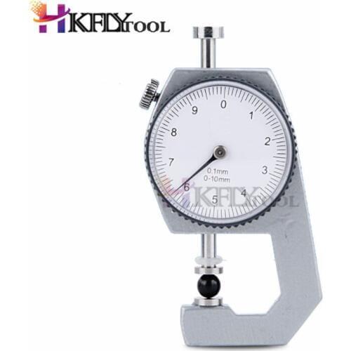 New 0-10mm Thickness Gauge Tester Leather Craft Leathercraft Tools Accuracy 0.1mm Craft Measuring Gage Tool Caliper