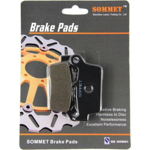 SOMMET Motorcycle Rear Brake Pads Disks 1 pair for Suzuki DR-Z 400 DRZ 400 (S/E) (00-16) DRZ400 LT131