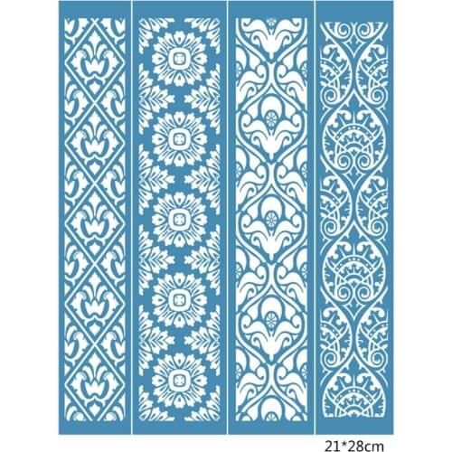 Vintage Lace Self Adhesive Silk Screen Printing Stencil Mesh Transfers DIY Shirt 896A