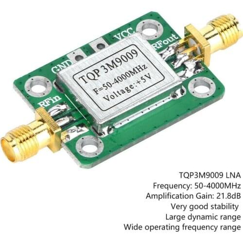 High linear RF broadband low noise amplifier With shield TQP3M9009 Wide operating frequency range Fixed gain amplification