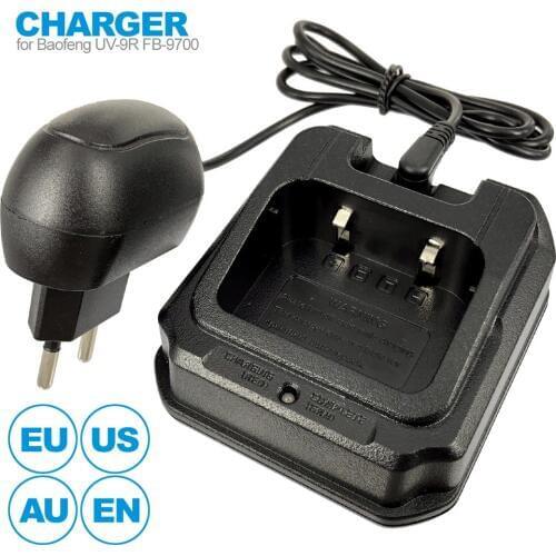 CHR-9700 AC Charger Power Adapter for BaoFeng BF-9700 UV-9R Plus BF-A58 UV-XR A-58 GT-3WP UV-5S Two Way Radio Walkie Talkie