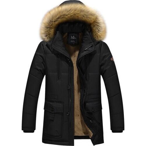 Plus Size 6XL ，7XL，8XL Winter Parkas Jacket Middleage Men Thick Warm Coats Mens Casual Removeable Hooded Overcoats Men