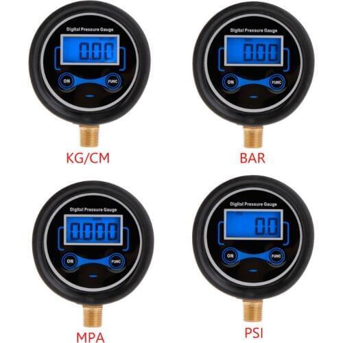 0-200PSI LCD digital tire pressure gauge car bicycle motorcycle tire tester air PSI meter 1 / 8NPT