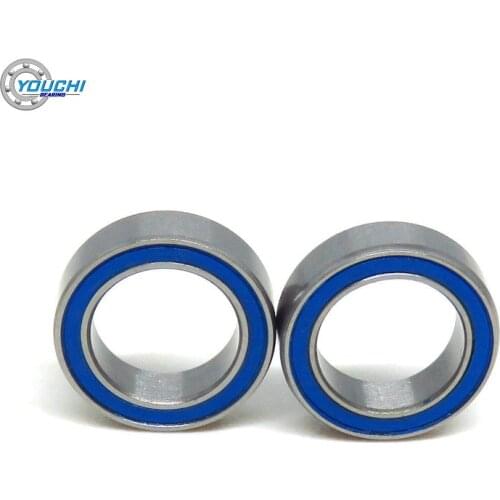 10pcs MR128 2RS 8x12x3.5 mm Chrome Steel Blue Rubber Seals Ball Bearings L1280DD MR128RS 8*12*3.5 ABEC-3 Miniature Bearing