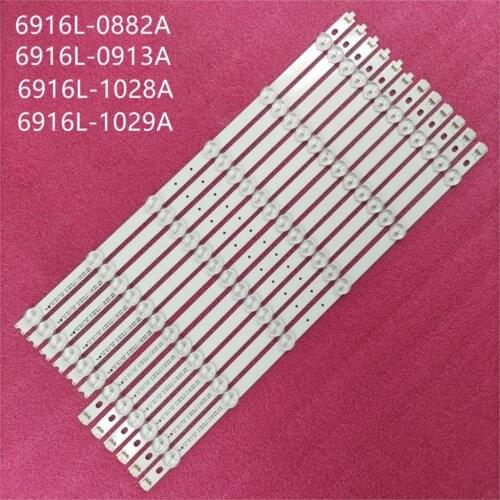 12 PCS/set LED backlight strip for LG 42LM340T 42LM3700 42LS3400 42LM3400 6916L-0882A 0913A 6916L-1028A 1029A LC420DUN SE R2