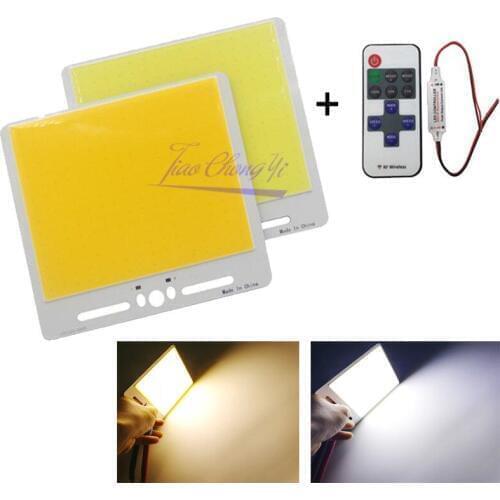 135x120mm 100W LED COB Bulb 240 leds COB LED 12V Strip Wireless RF remote controller lamp Warm white LED COB FLIP Chip NEW