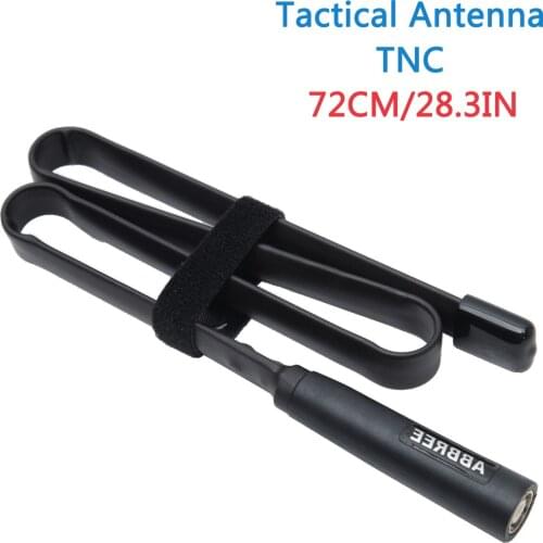 72CM/28.3Inch TNC Dual Band 144/430Mhz Foldable Tactical Antenna For Walkie Talkie Kenwood TK-388 Harris AN/PRC-152 AN/PRC-148