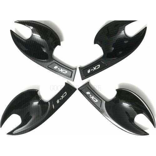 ABS With Smart hole Door Handle Cover Handle Trim Cover For Mazda CX-8 CX8 2018 2019 2020 car Accessories cay styling