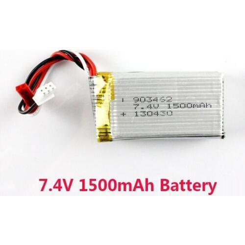 7.4V 1500mAh Battery for WLtoys V913 RC Helicopter Spare Parts Accessories V913-25
