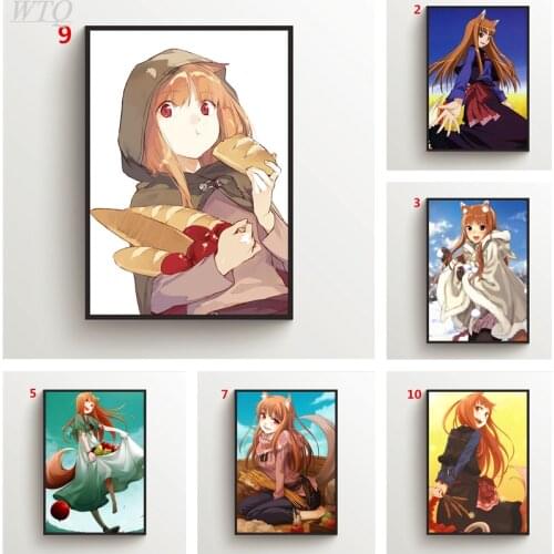 Anime Posters Spice and Wolf Holo Horo Wall Poster Canvas Painting Wall Decor Posters Wall Art Picture Room Decor Home Decor