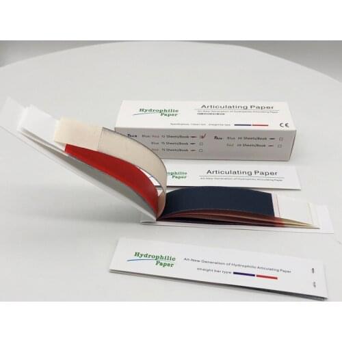 Articulating Paper Straight Bar Type Hydrophilic Perperty Articulating Paper 100um 7100