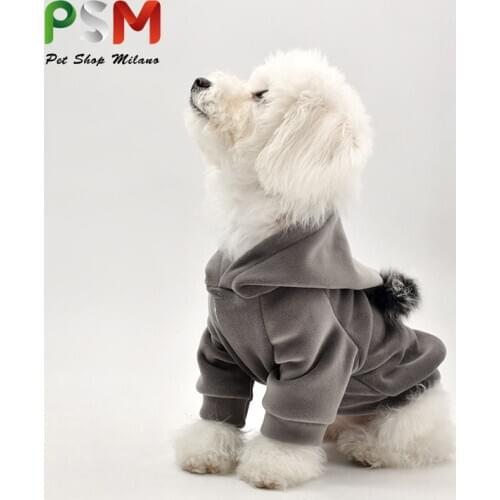 PSM New Clothing Hooded Ball Thickened Cotton Warmth Soft Dog Clothes Winter Warm Pet Dog Jacket Puppy Clothes Coat Chihuahua