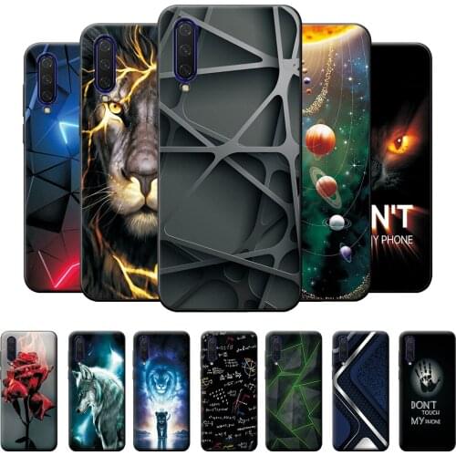 For Xiaomi CC9E Case Soft Case Xiaomi CC9E Figure Cute Cover Bumper on Xiaomi CC9E Shockproof Silicone Phone Case For XiaomiCC9E