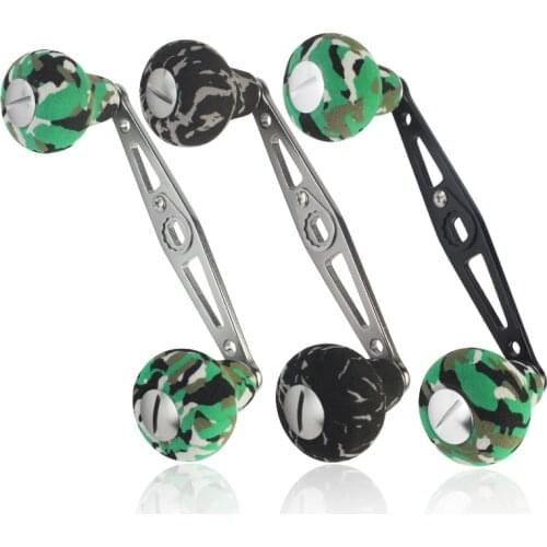 EKfan Camouflage Series Fishing Handle 8*5mm Hole Length 112mm Aluminum Alloy Handle Fishing Tackle Accessory
