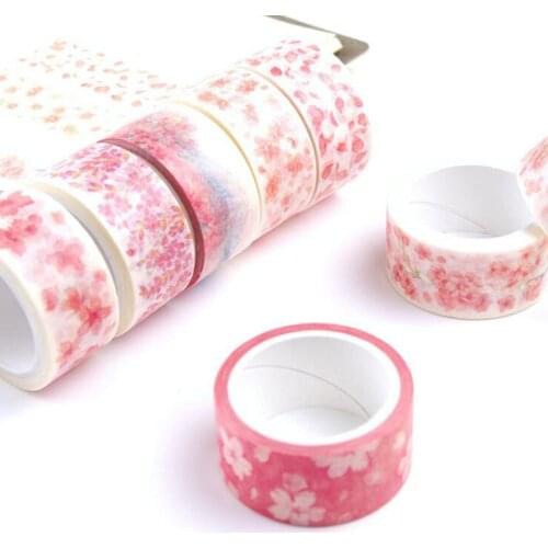 Sakura Flower Petals Mount Fuji Series Paper Washi Tape Adhesive Tape DIY Scrapbooking Sticker Label Masking Tape