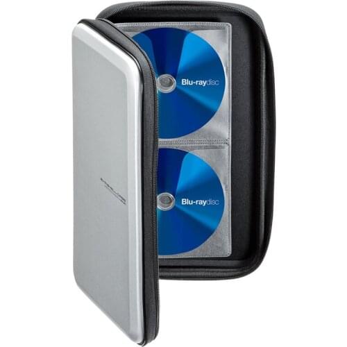 Optical disc storage box DVD bag blue disc box car large-capacity butterfly bag 56 pieces