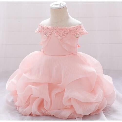 SummerNewborn Dress For Girl Christening Princess Dress Baby Girl Clothes Very beautiful Infant First Birthday Girls Party Dress