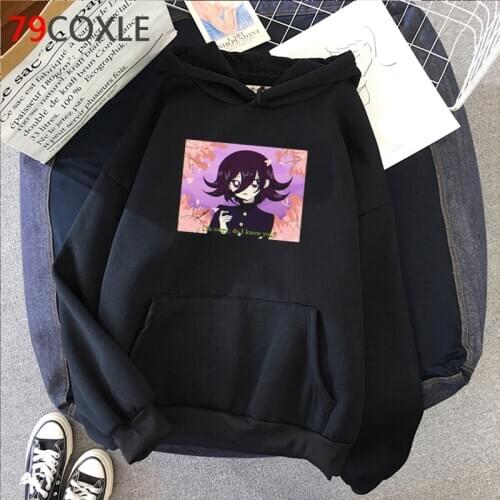 Kawaii Danganronpa V3 Ouma Kokichi Graphic Hoodies Men Funny Japanese Anime Streetwear Harajuku Cartoon Unisex Sweatshirts Male