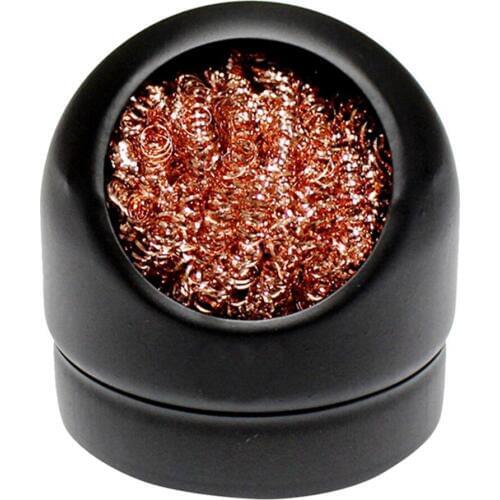 Soldering Iron Tips Cleaner Copper Wire With Stand Set Welding Desoldering Solder Iron Tip Dross Cleaning Steel Ball Mesh Filter