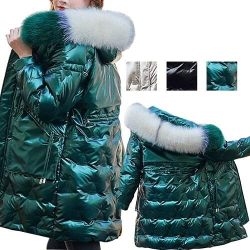 2021 New 90% Duck Down Jacket Women Autumn Winter Coat Lady Ultralight Down Mid-length high-end fashion Korean loose down coat
