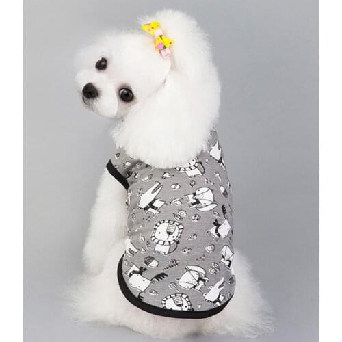New Animal Cartoon Pet Clothing In Spring And Summer Small And Medium Sized Dog Vest Chihuahua Bichon Frise Supplies For Dogs