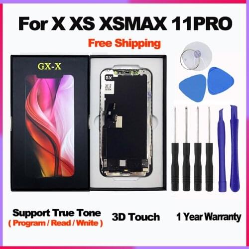 NEW GX hard X OLED Screen For iPhone X XS MAX XR 11Pro Display Touch Screen Pantalla Replacement For iPhone X OLED Assembly