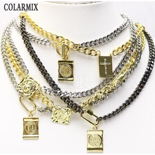 10 strands San Benito pendants necklace religion jewelry chocker necklace for women mix colors jewelry for women