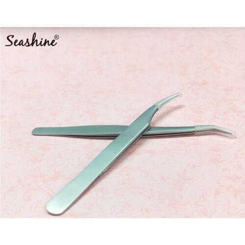 Seashine Eyebrow Stainless Steel Eyebrow Tweezer 3D Fan Eyelash Extension Tweezers Hair Removal Makeuo Tool for Women